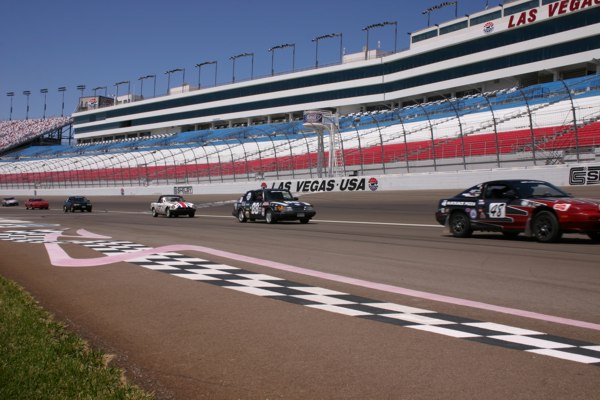 Leadfoots turn a Reverse Lap at Las Vegas Super Speedway to honor our fallen military heros